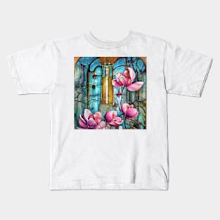 alley with magnolias Kids T-Shirt